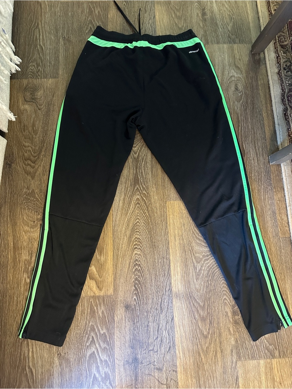 adidas Tiro 15 training Joggers with Neon Green Stripes - Picture 6 of 6